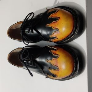 Tredair Sunburst Flames Oxfords